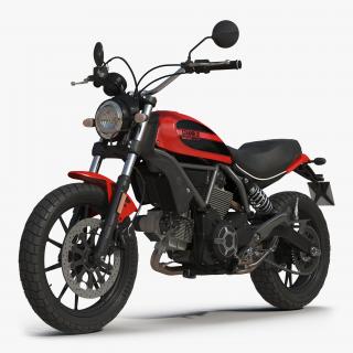 Motorcycle Ducati Scrambler Sixty2 3D model