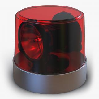 Warning Light Red 3D