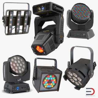 Stage Lighting Collection 4 3D