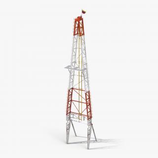 Fracking Gas Platform Tower 3D