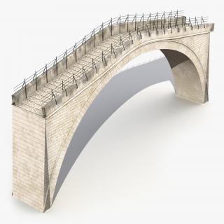 3D model Ottoman Bridge Stari Most