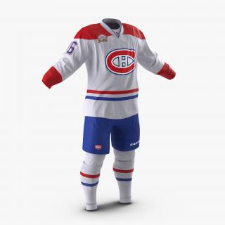 3D Hockey Clothes Montreal Canadiens model