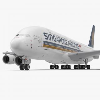 3D model Airbus A380-1000 Singapore Airlines