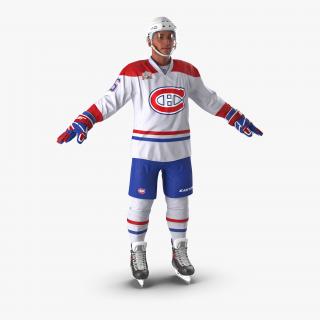 Hockey Player Montreal Canadiens 3D