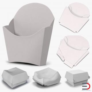 3D Food Containers Collection
