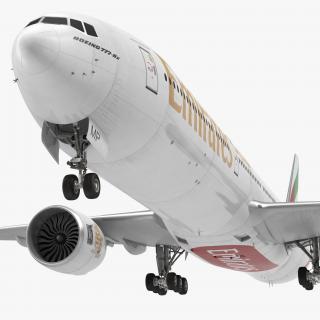 3D Boeing 777 8x Emirates Airlines