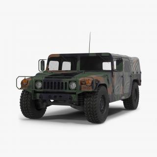 3D model Troop Carrier HMMWV m1035 Camo