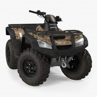 Honda Quad Bike Rigged 3D