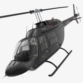 3D Bell 206B 3 JetRanger III Citycopter Rigged model