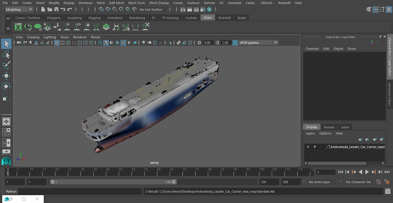 3D Andromeda Leader Car Carrier model