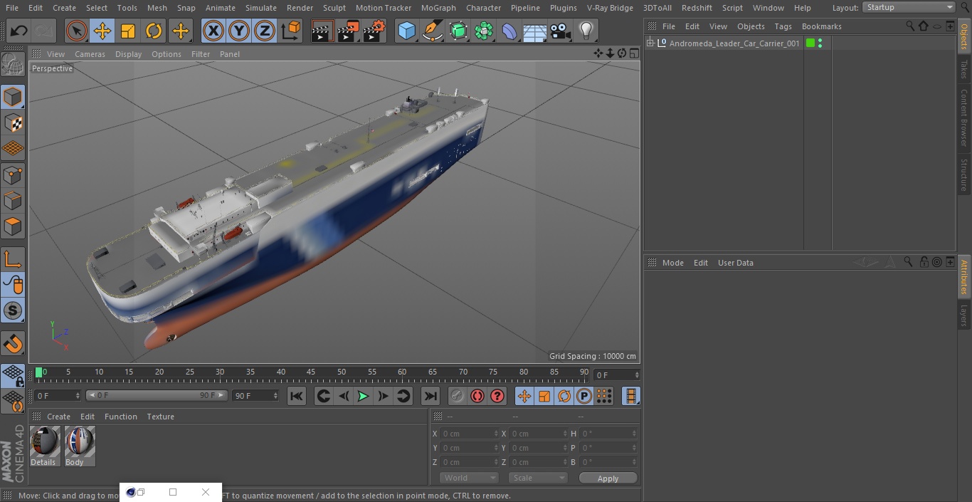 3D Andromeda Leader Car Carrier model