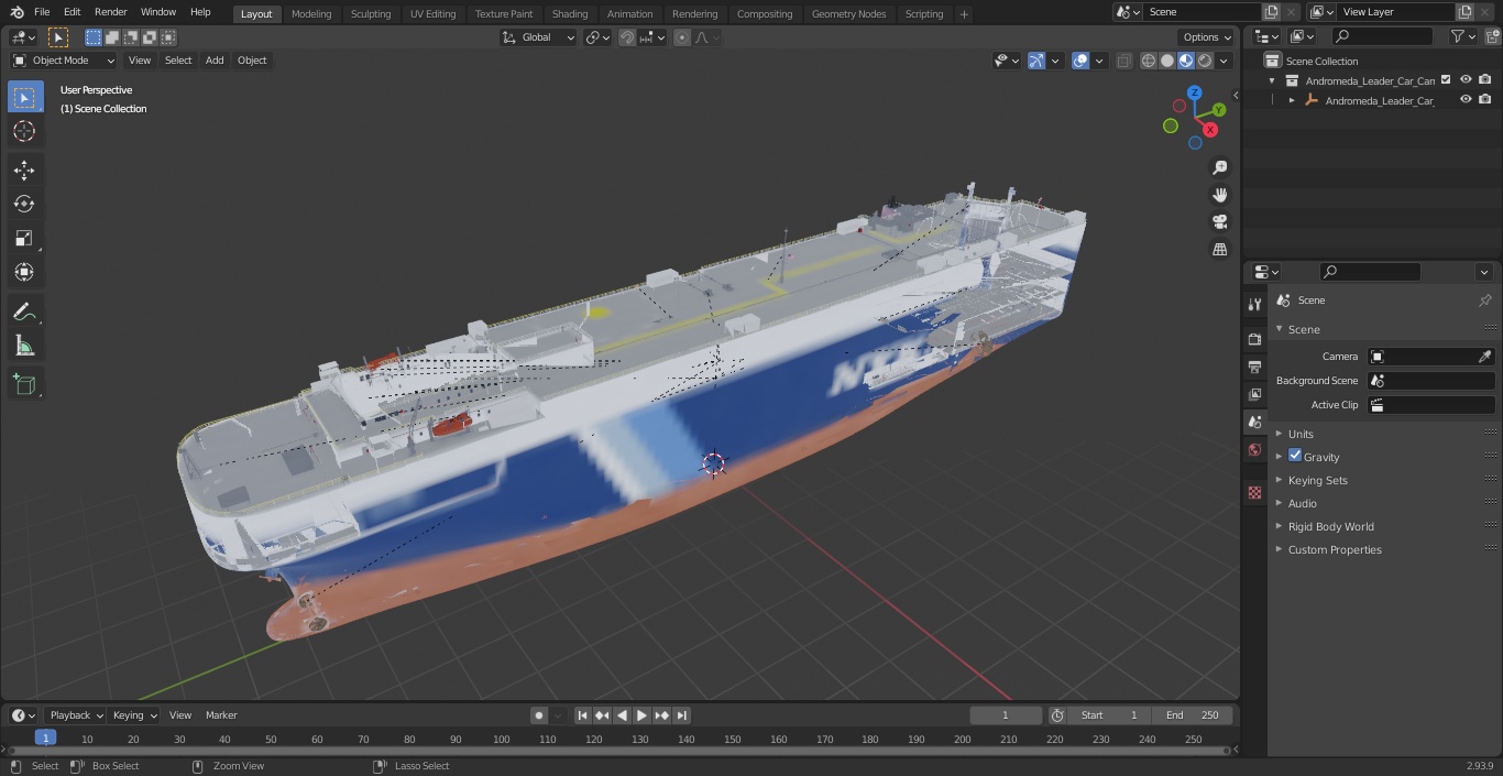 3D Andromeda Leader Car Carrier model