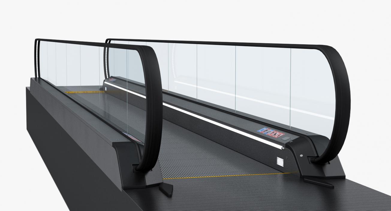 Airport Moving Walkway Rigged 3D model