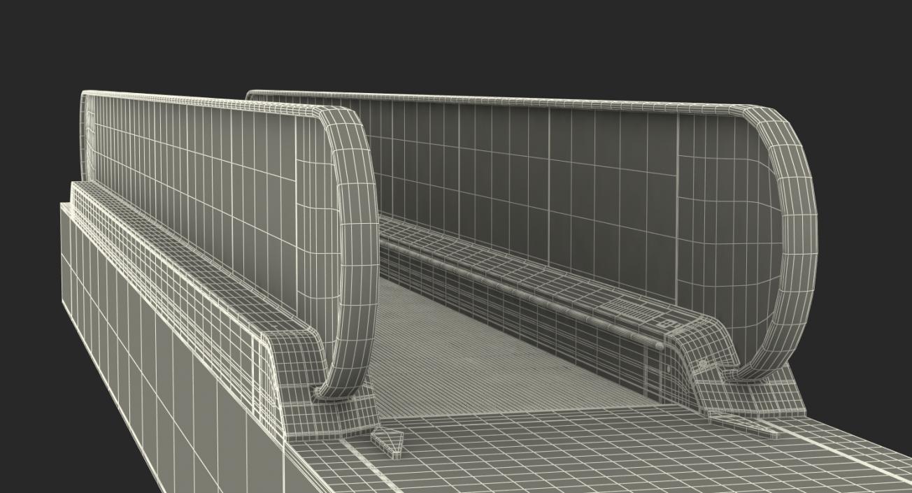 Airport Moving Walkway Rigged 3D model