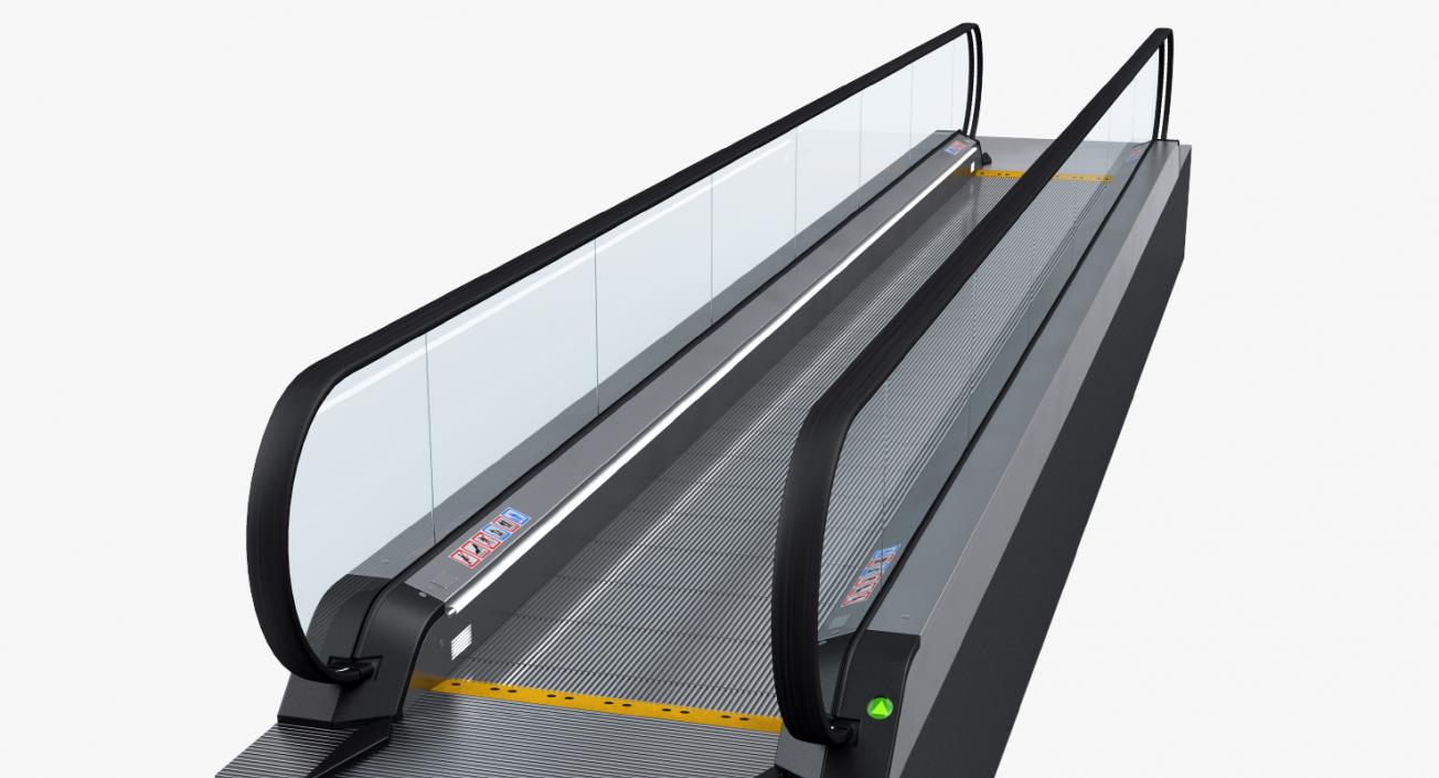 Airport Moving Walkway Rigged 3D model