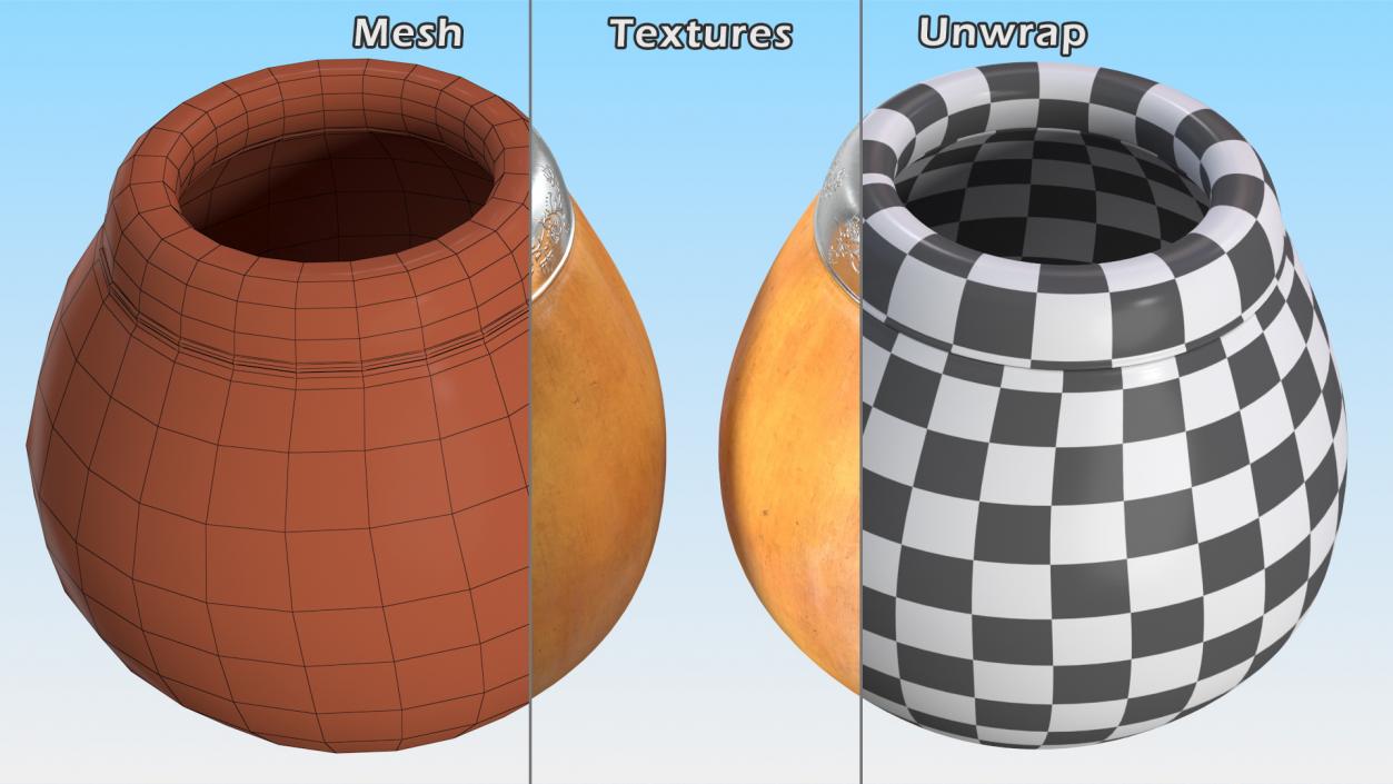 3D model Yerba Mate Calabaza Empty