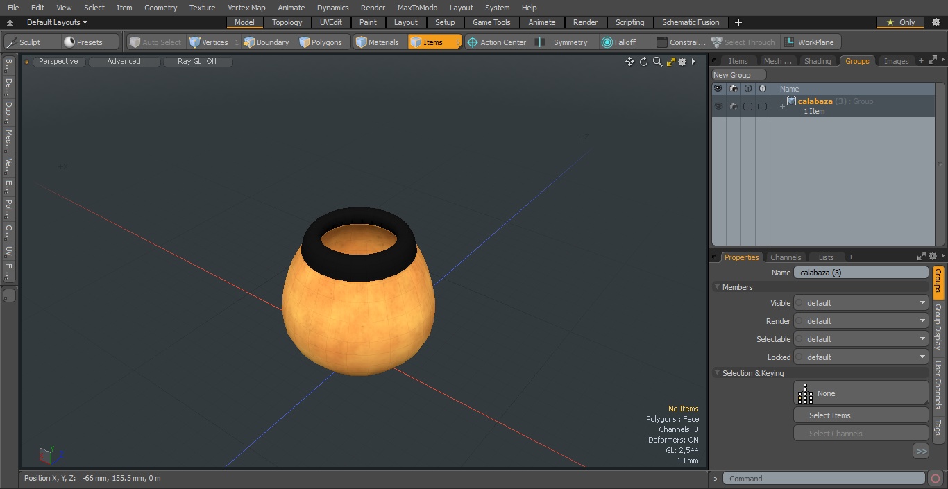 3D model Yerba Mate Calabaza Empty