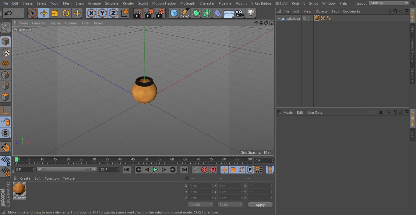 3D model Yerba Mate Calabaza Empty