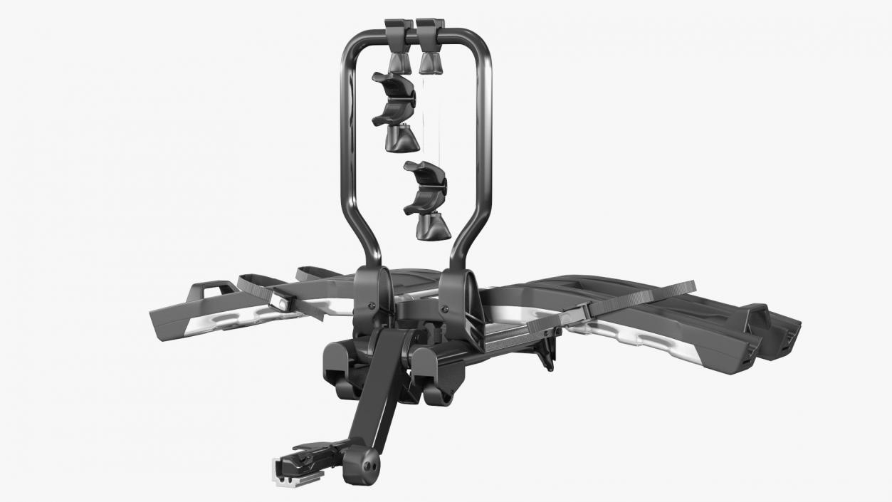 Hitch Bike Racks Platform Rigged 3D