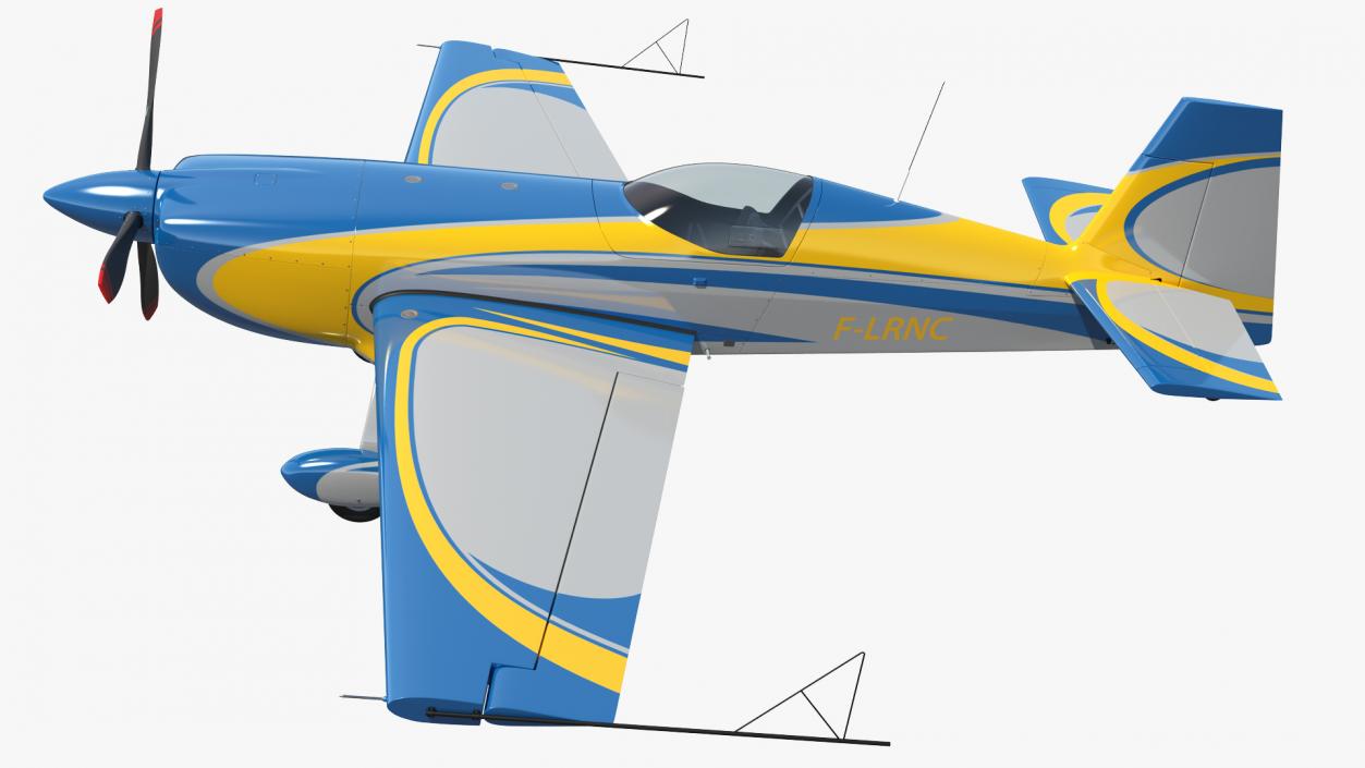 3D Extra EA300 Aerobatic Monoplane Rigged model