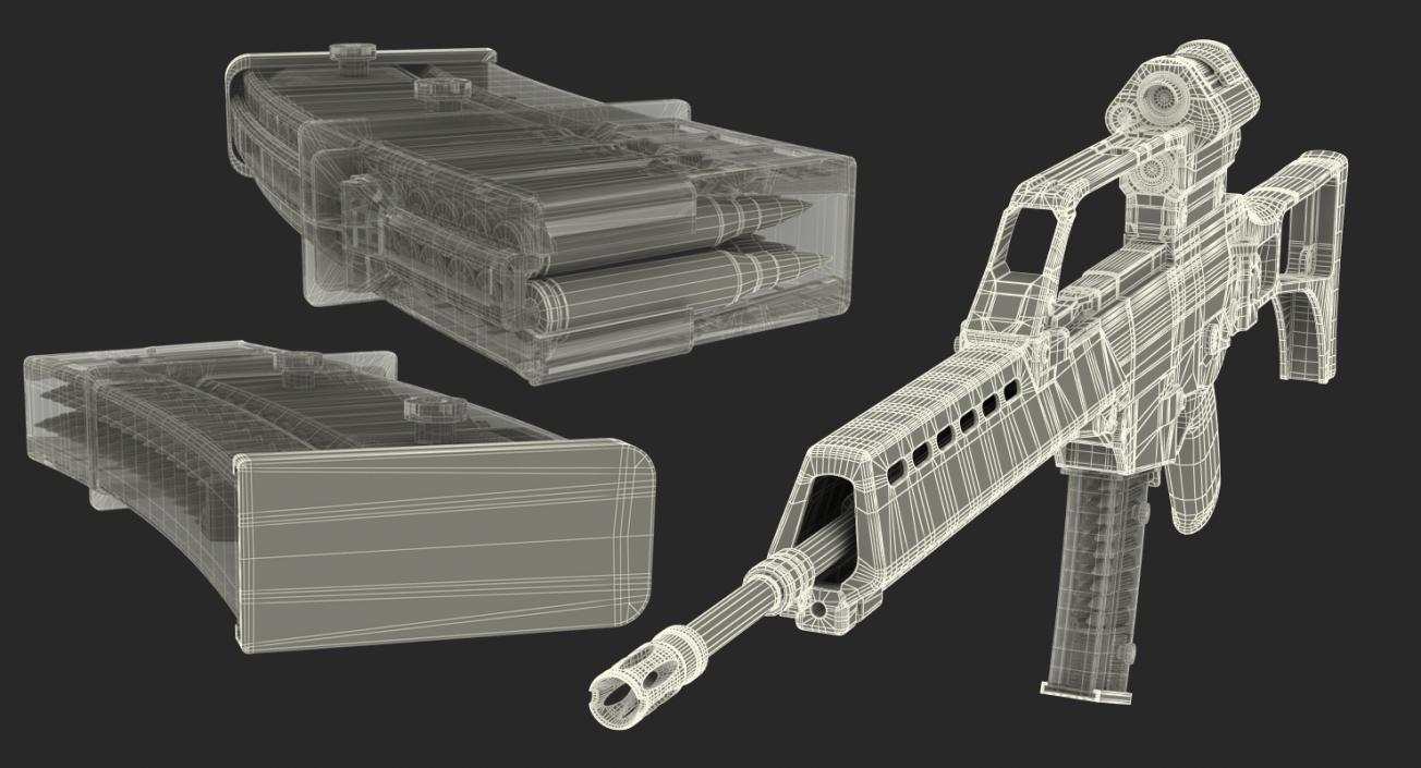 3D model Assault Rifle HK G36