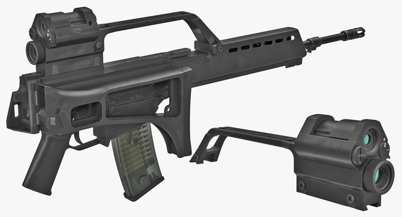 3D model Assault Rifle HK G36