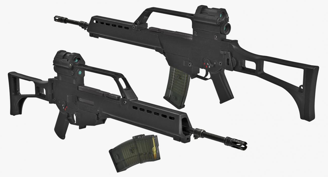 3D model Assault Rifle HK G36