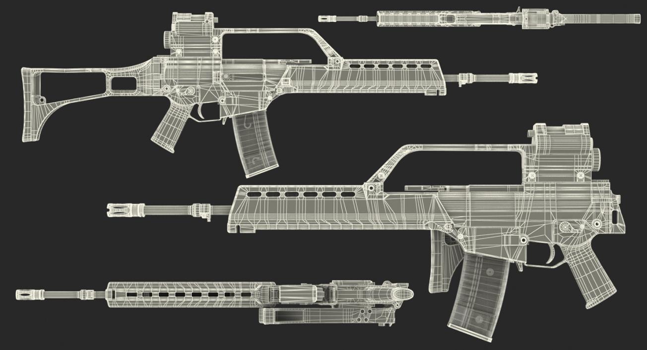 3D model Assault Rifle HK G36