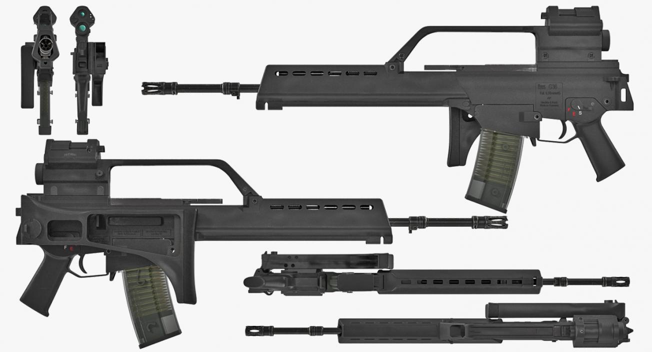 3D model Assault Rifle HK G36