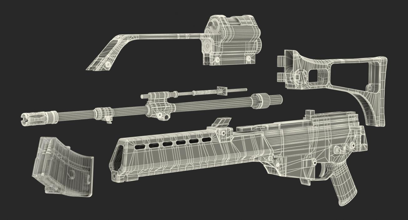 3D model Assault Rifle HK G36