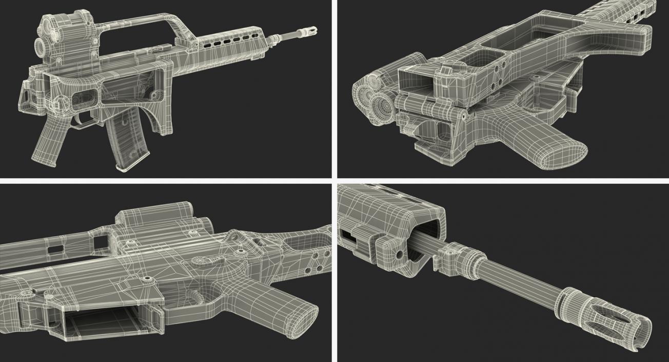 3D model Assault Rifle HK G36