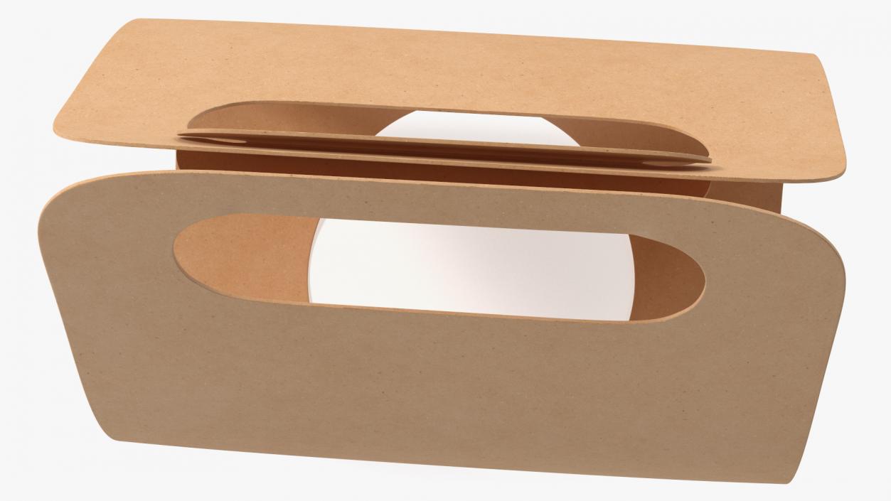 3D model Kraft Paper Take Away Cup Holder One Cup