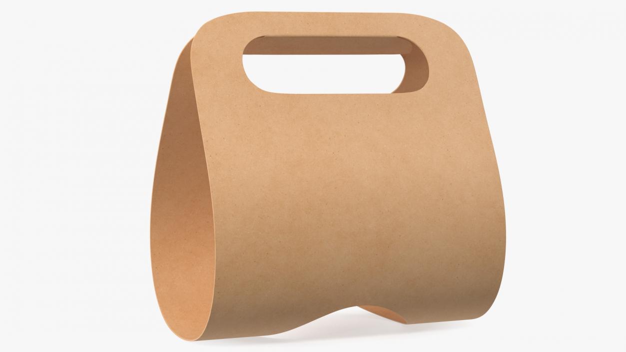 3D model Kraft Paper Take Away Cup Holder One Cup