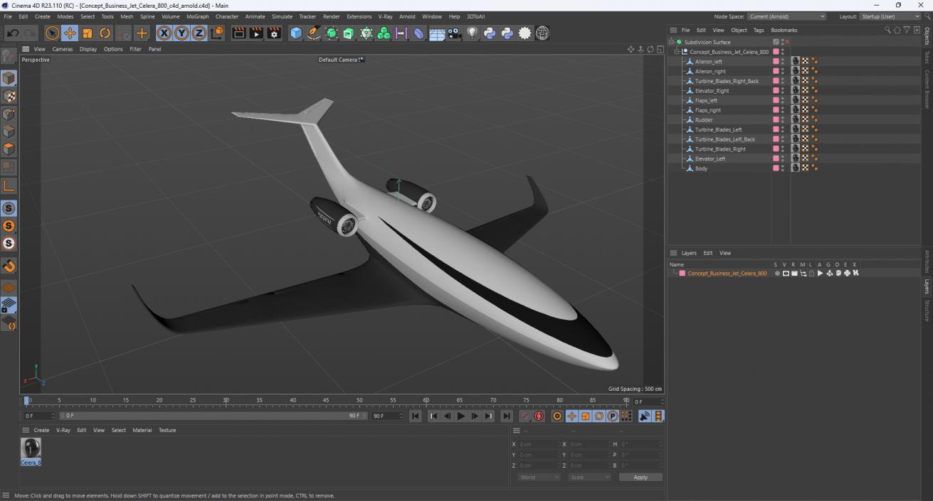 3D Concept Business Jet Celera 800