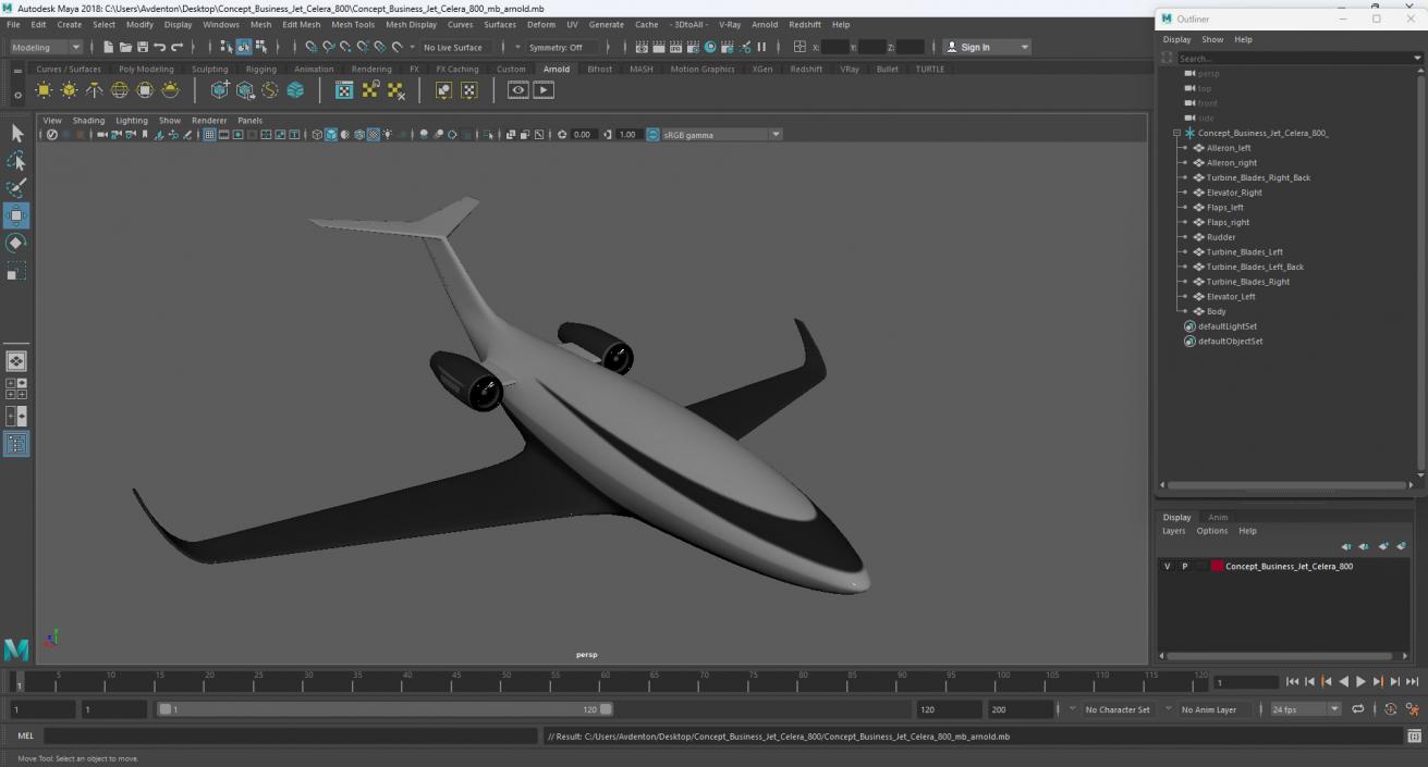 3D Concept Business Jet Celera 800