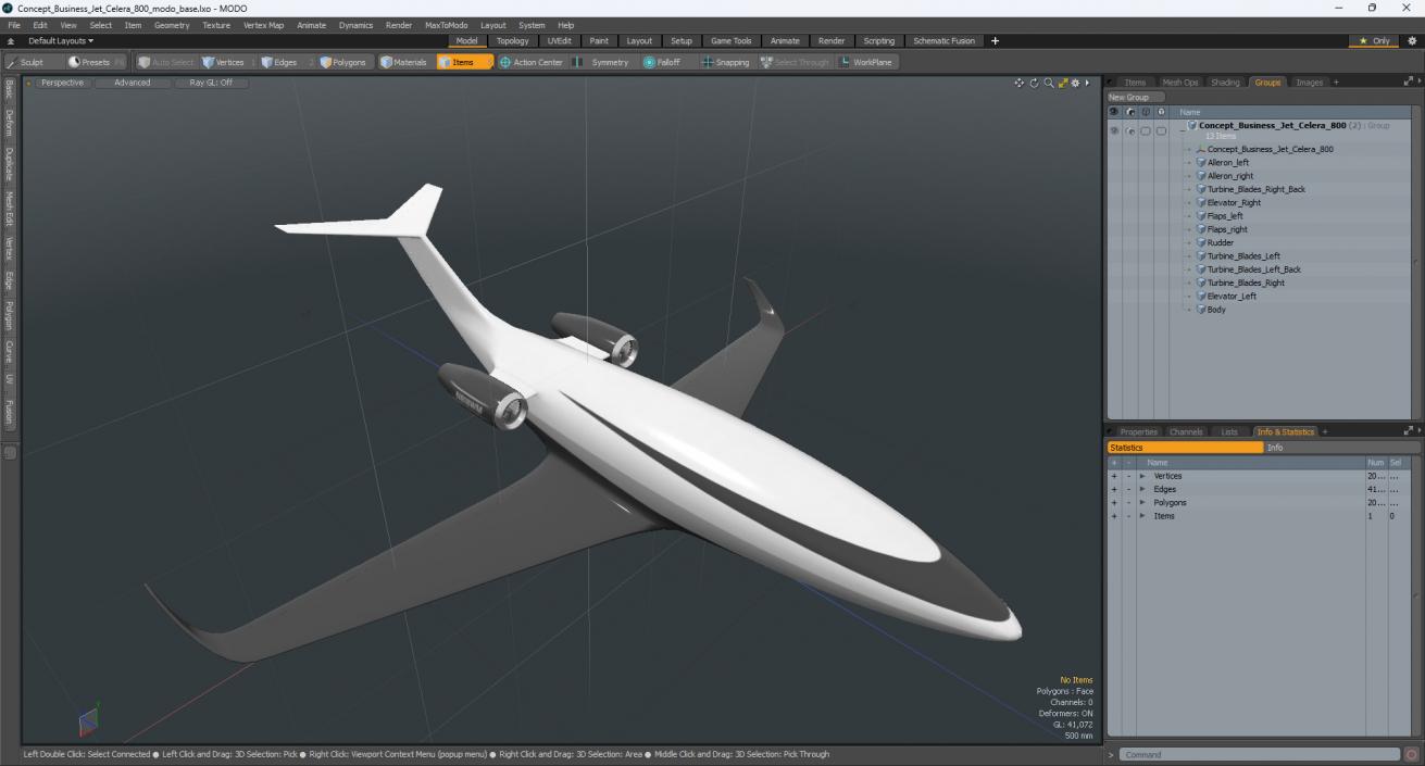 3D Concept Business Jet Celera 800