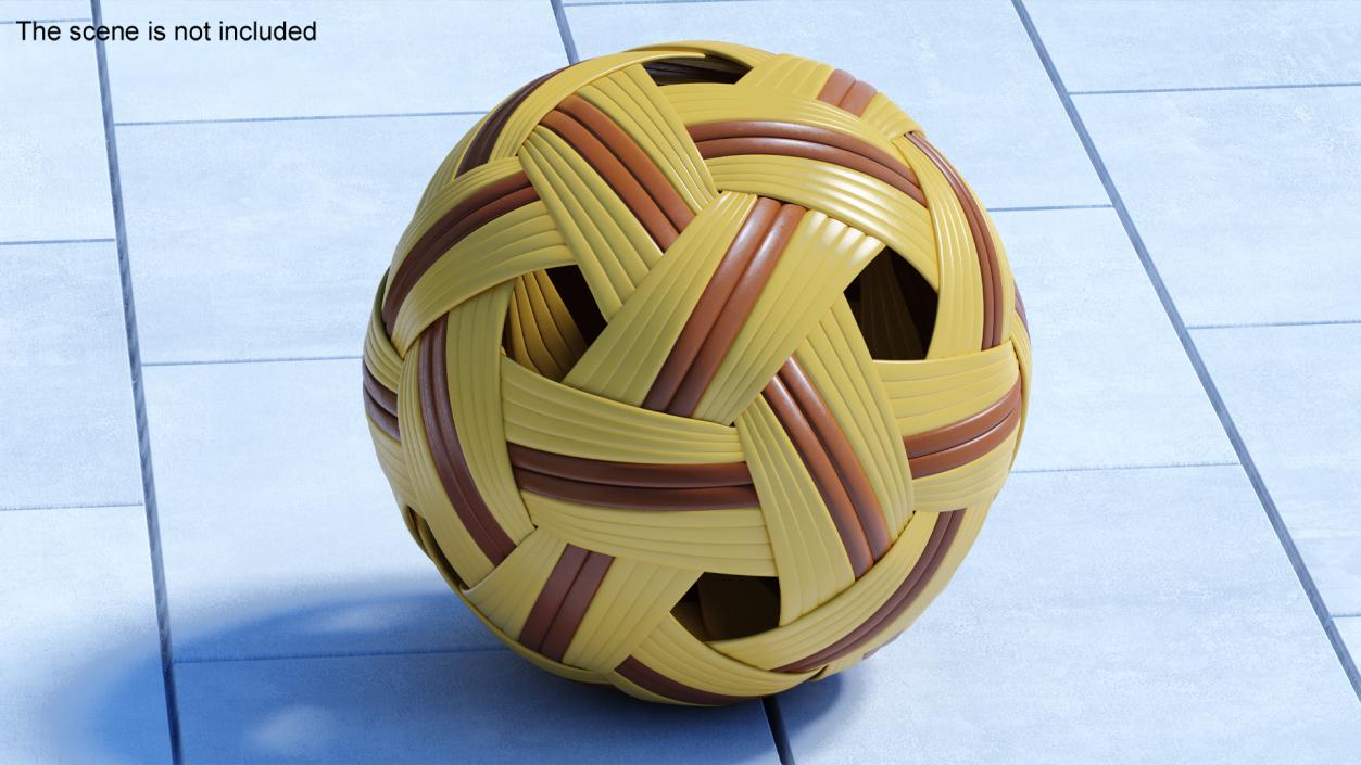 3D model Sepak Takraw Sport Kick Rattan Ball