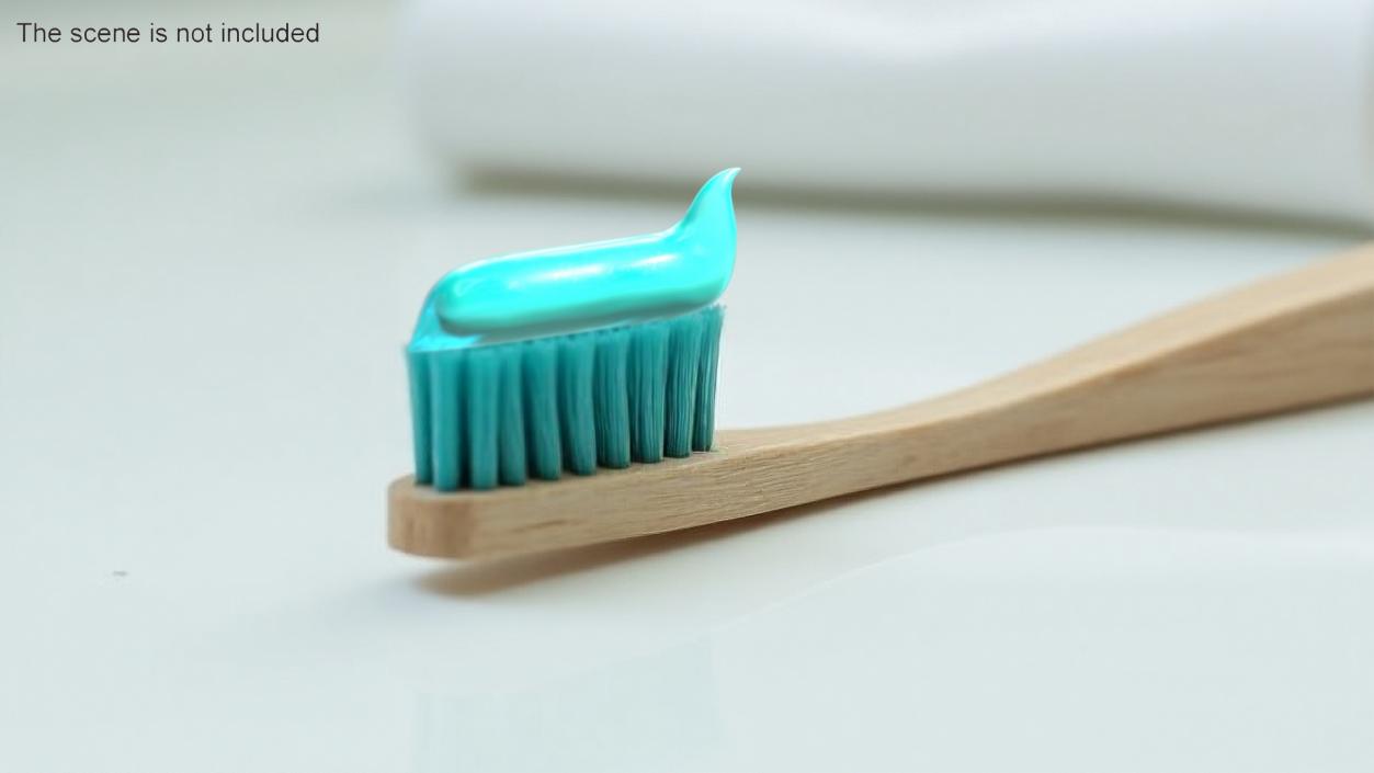 Squeezed Toothpaste Blue 3D model