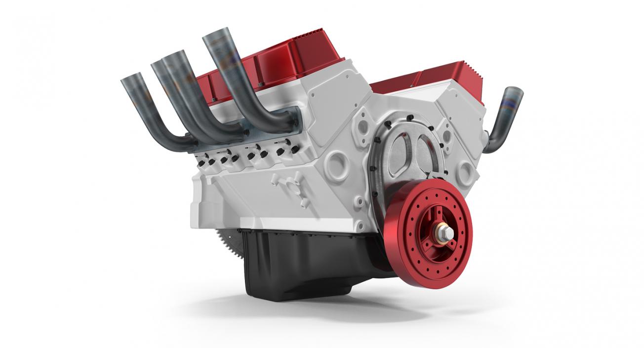 3D V8 Car Engine model