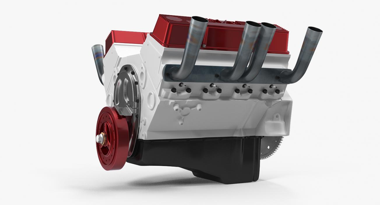 3D V8 Car Engine model