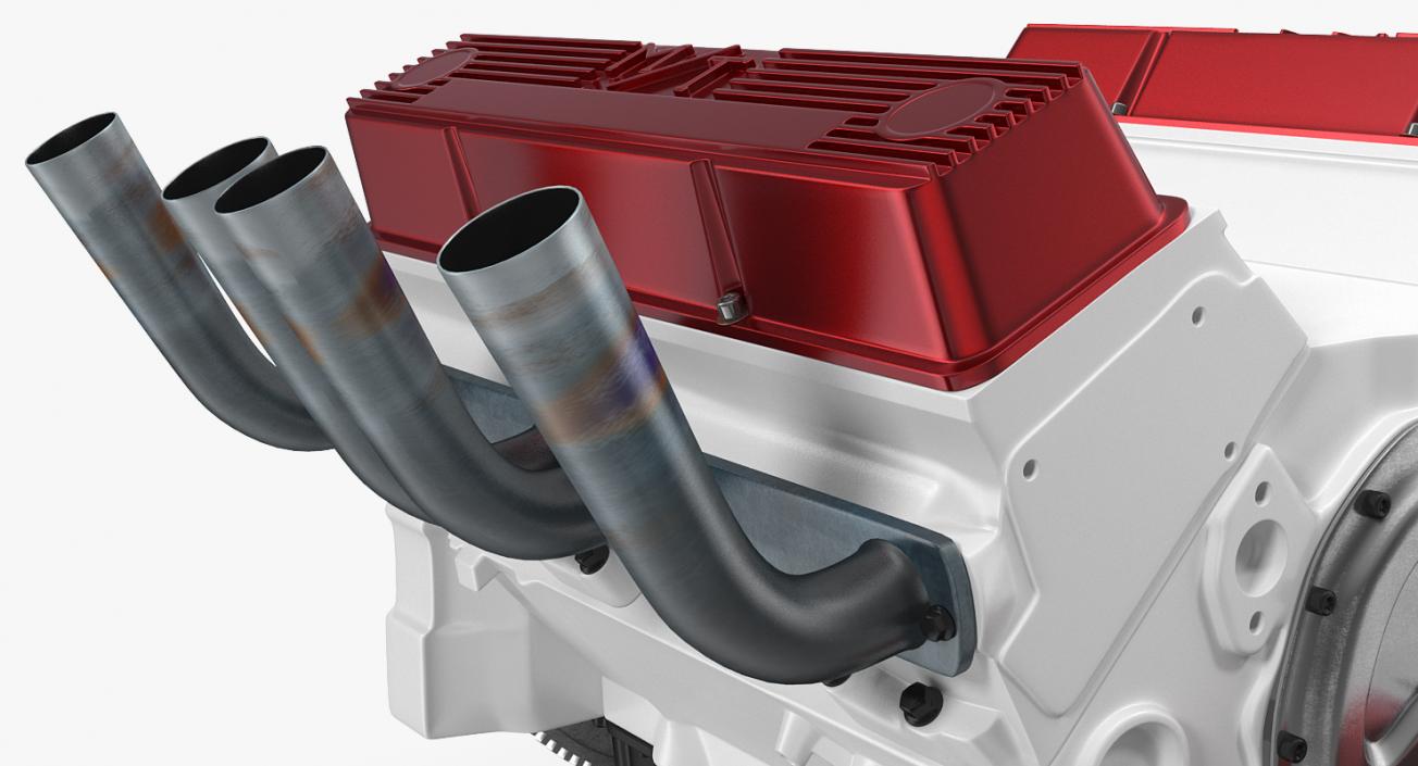 3D V8 Car Engine model