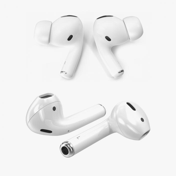 3D Apple AirPods Wireless Collection model