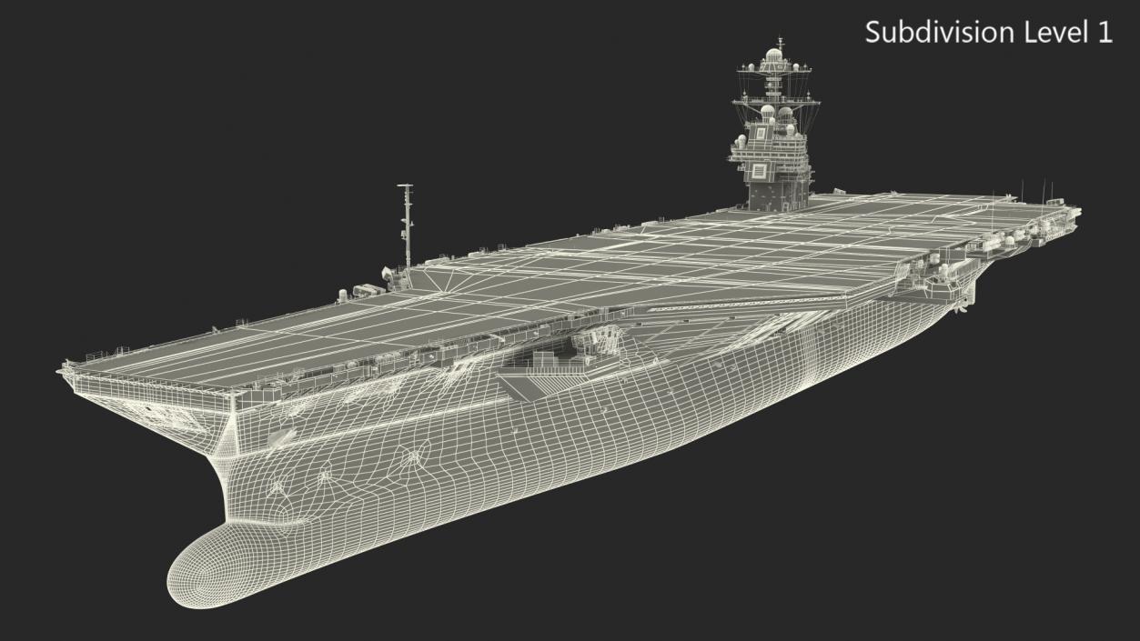 USS Gerald Ford CVN 78 3D