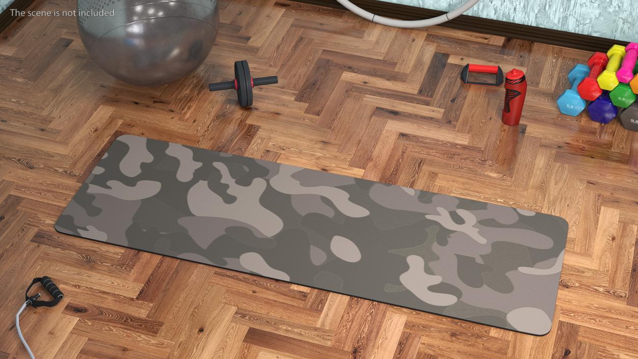 3D model Yoga Mat Unwrap Camo