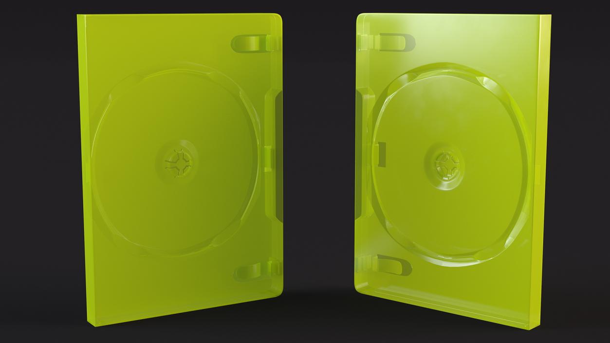 Closed Standard XBOX 360 Translucent Green 3D