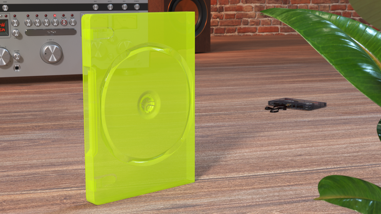 Closed Standard XBOX 360 Translucent Green 3D