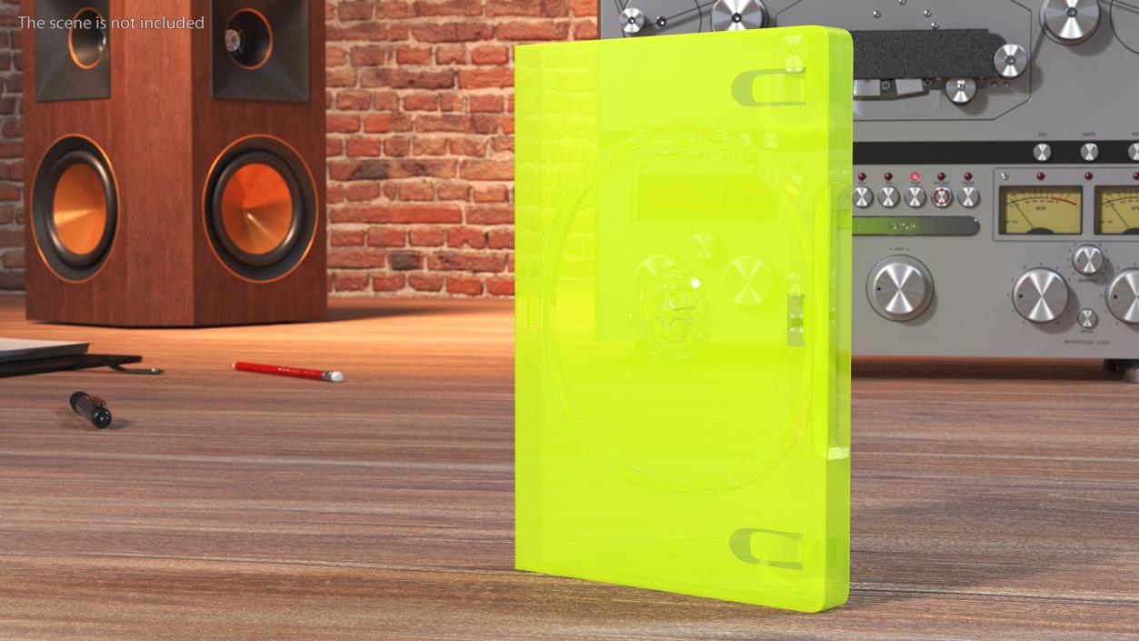 Closed Standard XBOX 360 Translucent Green 3D