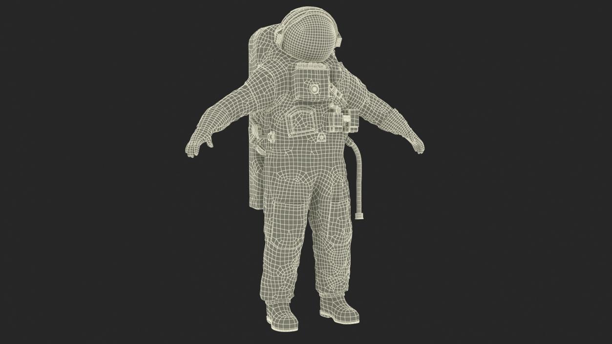 Astronaut Space Suit Orlan MK 3D model