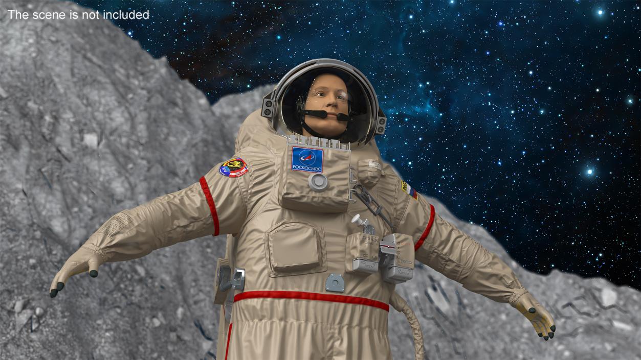 Astronaut Space Suit Orlan MK 3D model