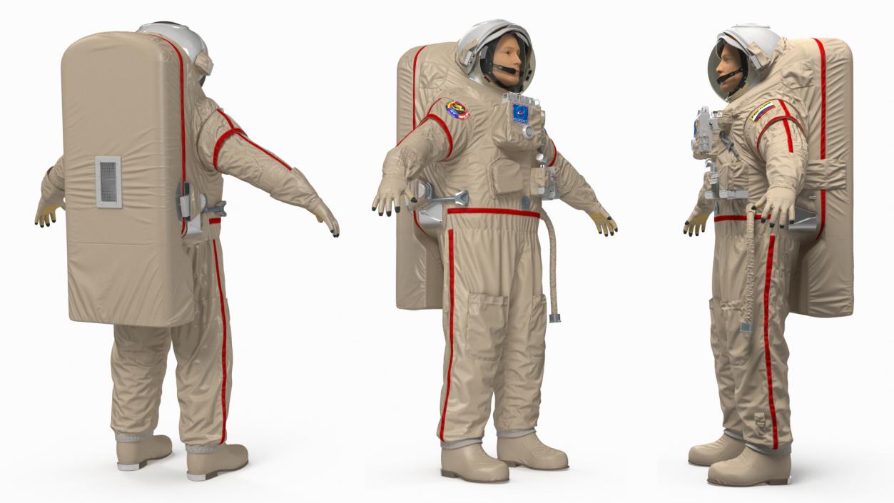 Astronaut Space Suit Orlan MK 3D model